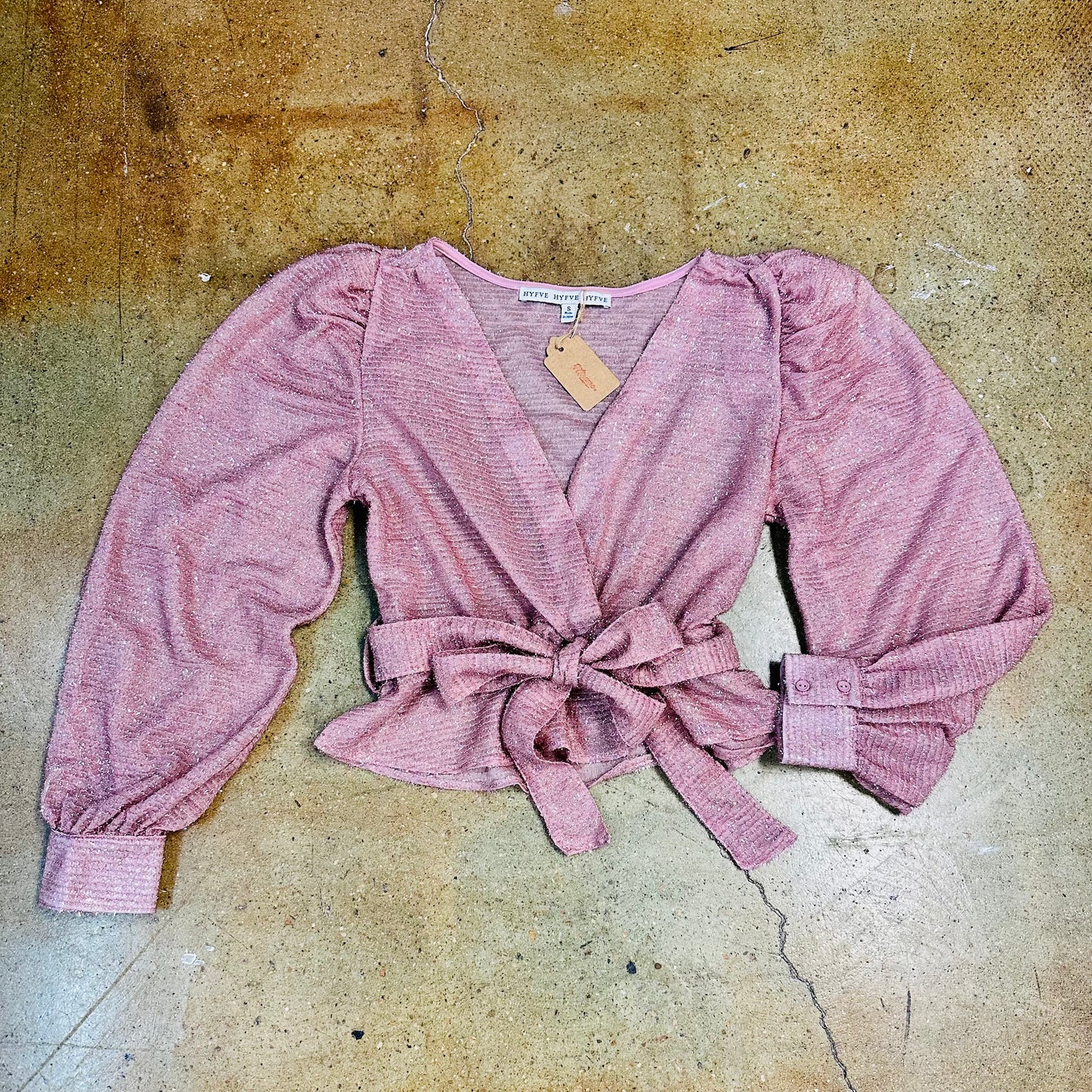 Pink Shimmer Crop Top