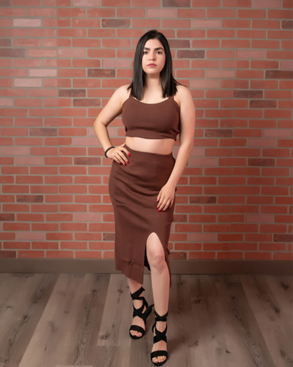 Cafe Obscuro Crop Top and Skirt Set