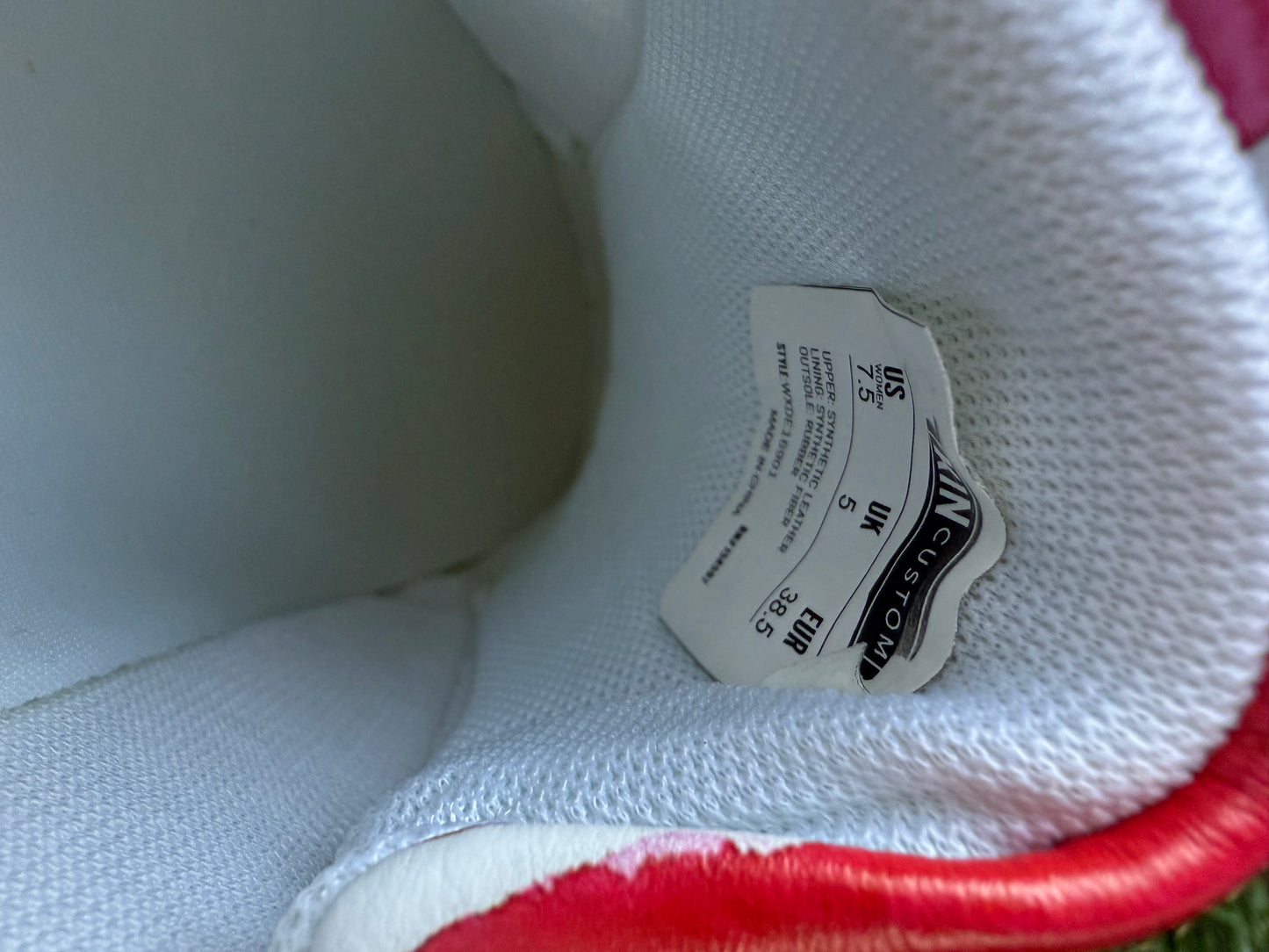 Frida Watercolor Portrait Printed Sneakers Women's Size 7.5