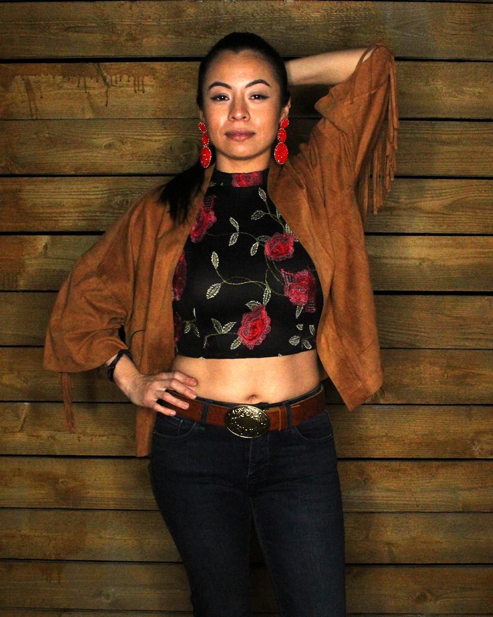 Como La Flor Crop Top