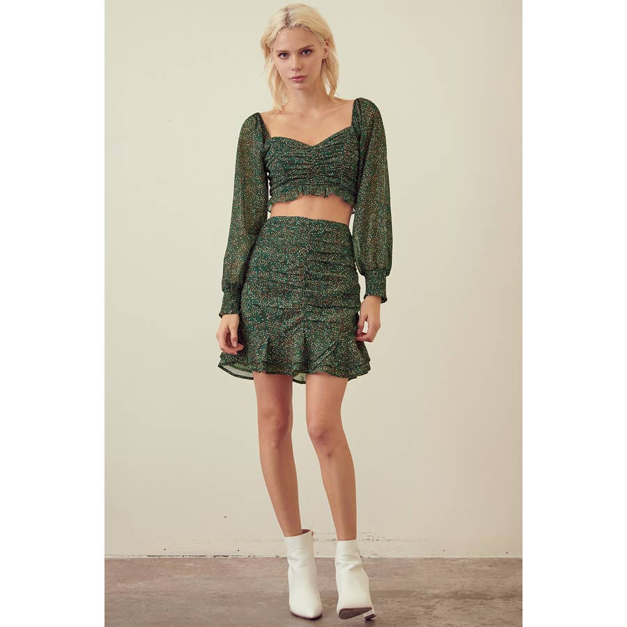 Emerald Green Floral Set