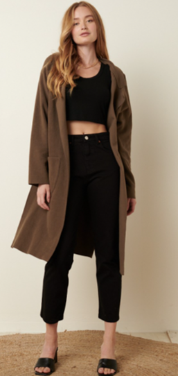 Moss Green Warm Blanket Coat