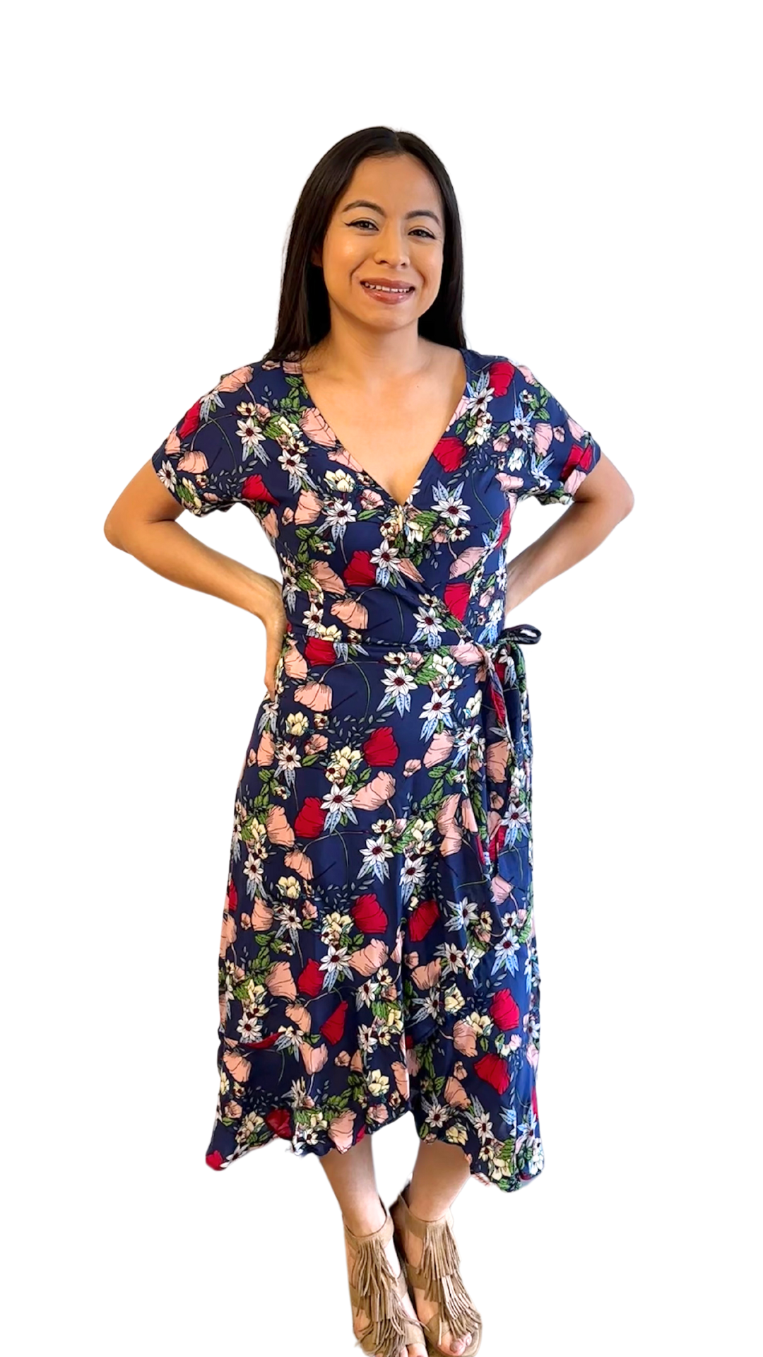 Blue Floral Dress