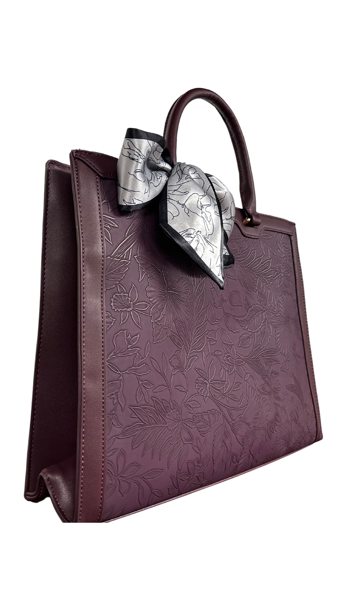 Laptop Crossover Bag with Embossed Design Camel, Green and Purple