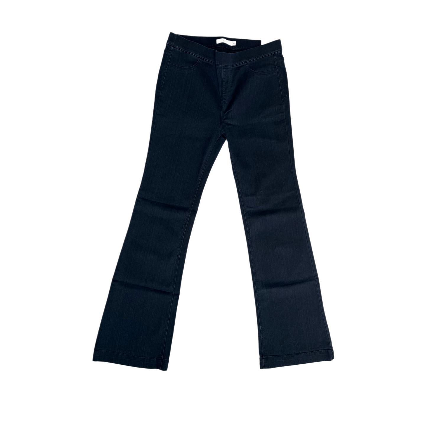 Cello Mid Rise Pull On Boot-cut Jeans - Women's Deluxe Comfort Stretch Rayon Denim, Dark Wash (Sizes L & XL)