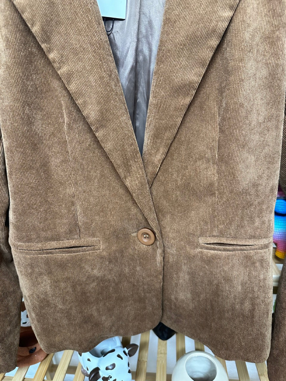 Brown Corduroy Jacket Size Small