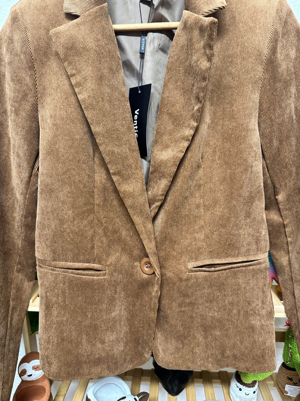 Brown Corduroy Jacket Size Small