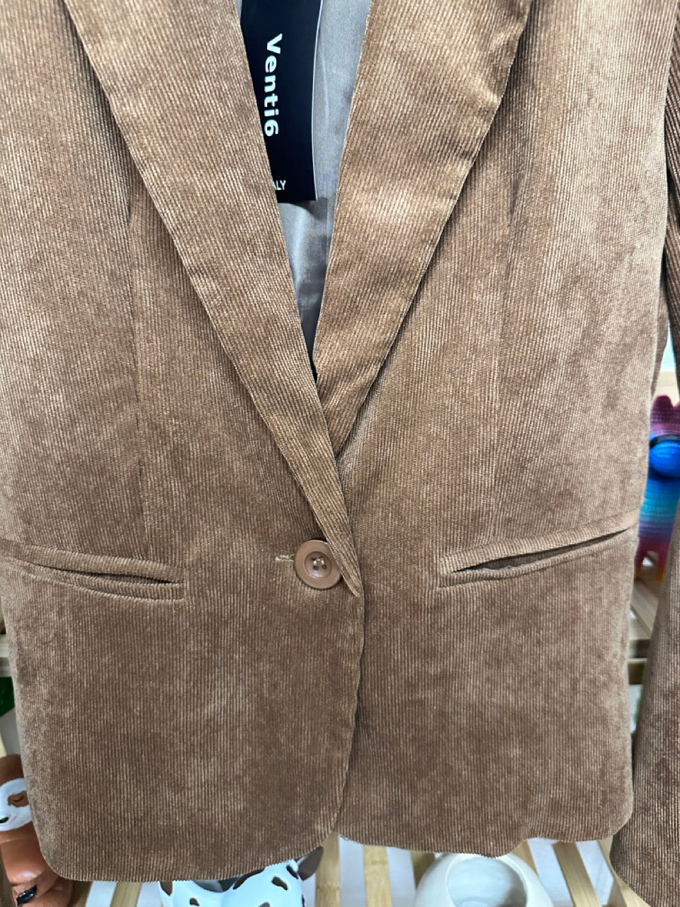 Brown Corduroy Jacket Size Small