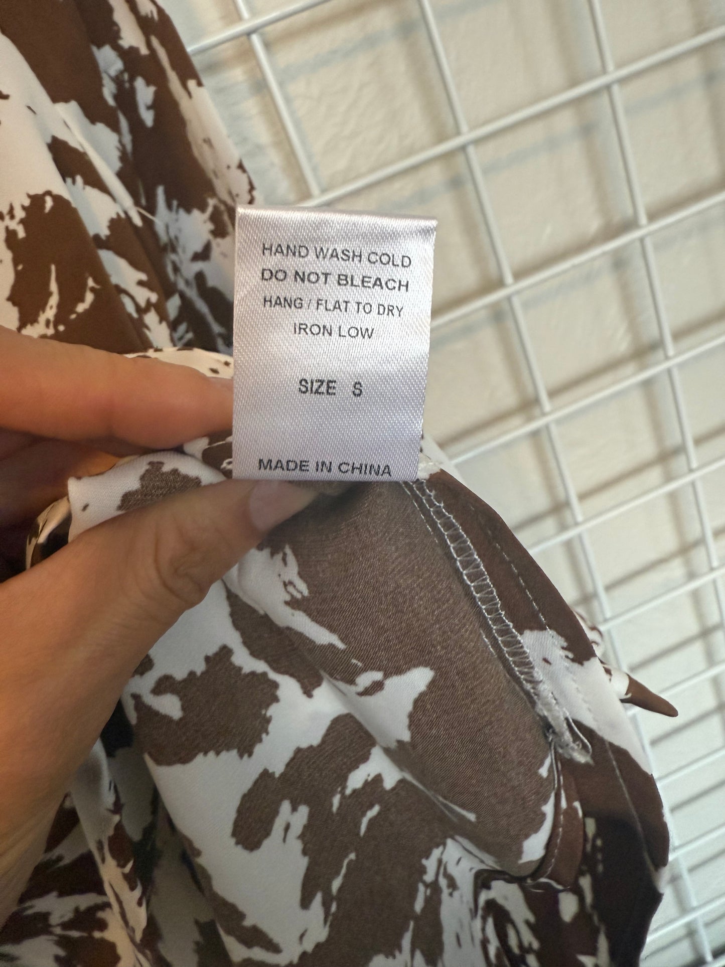 Vaquera Long Sleeve Cow print Button Up - Small