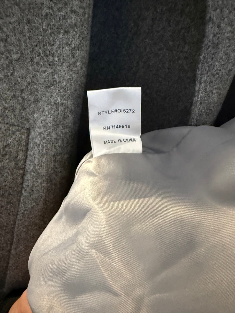 FORE Wide-look Coat with Flared Sleeves in Gray and Black