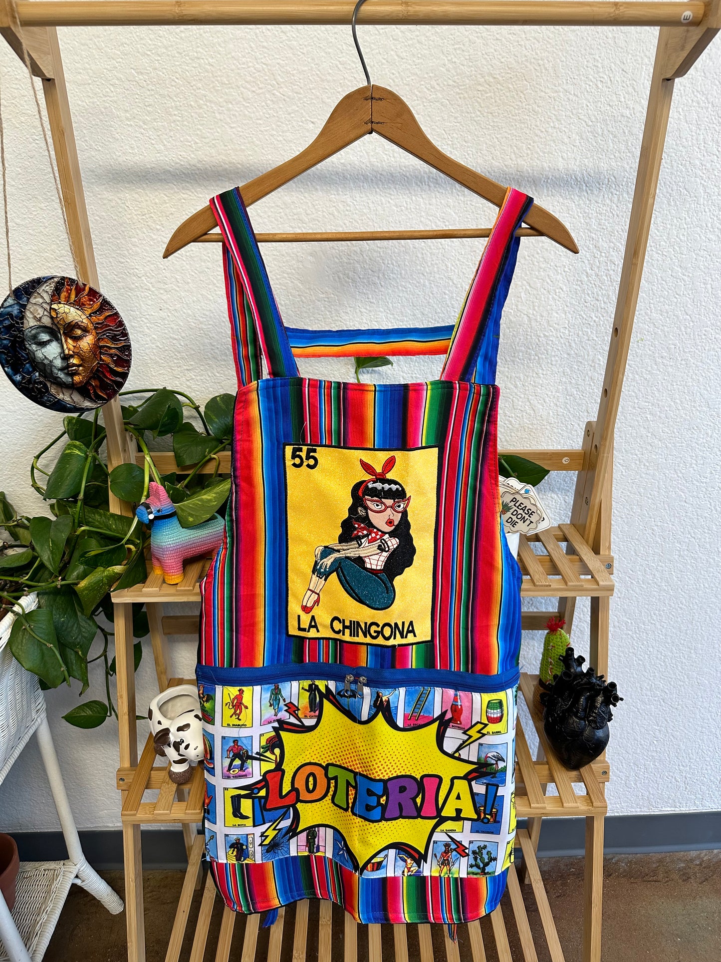 Mexican Loteria Apron La Chingona