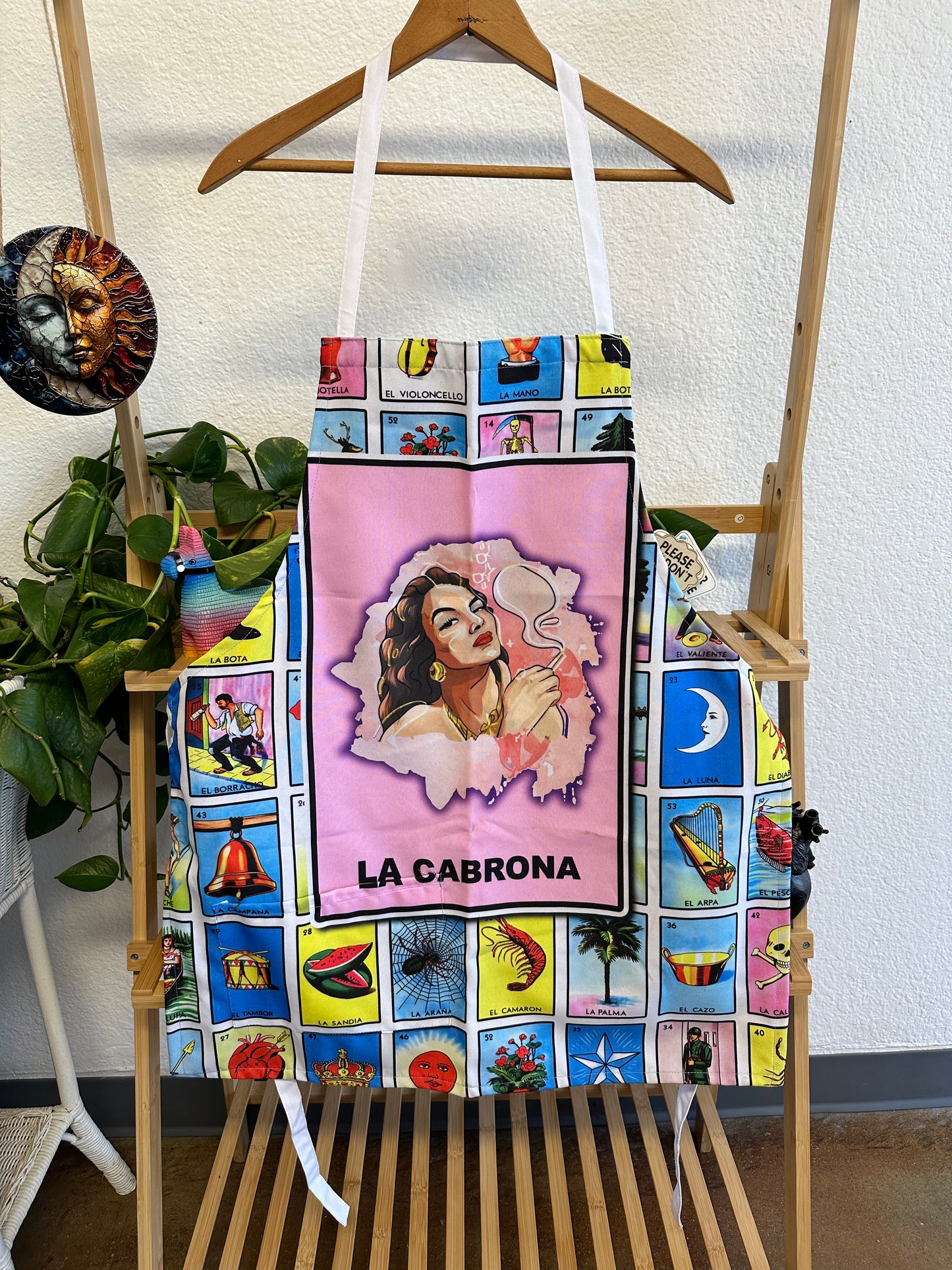 Mexican Loteria Apron La Cabrona