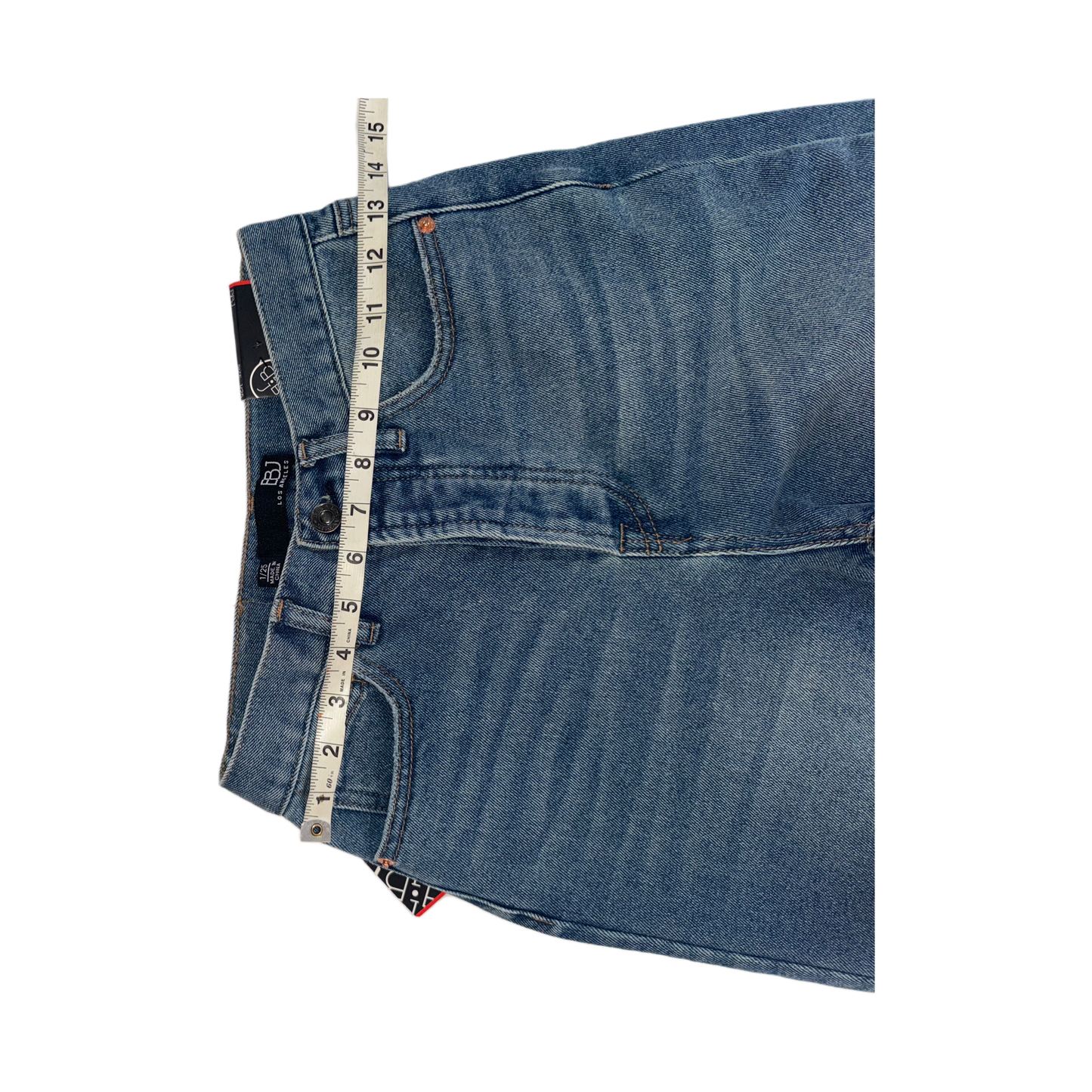 Boom Boom Jeans Los Angeles Light Wash Straight Leg Cropped Mom Jeans (Model SH22582z)