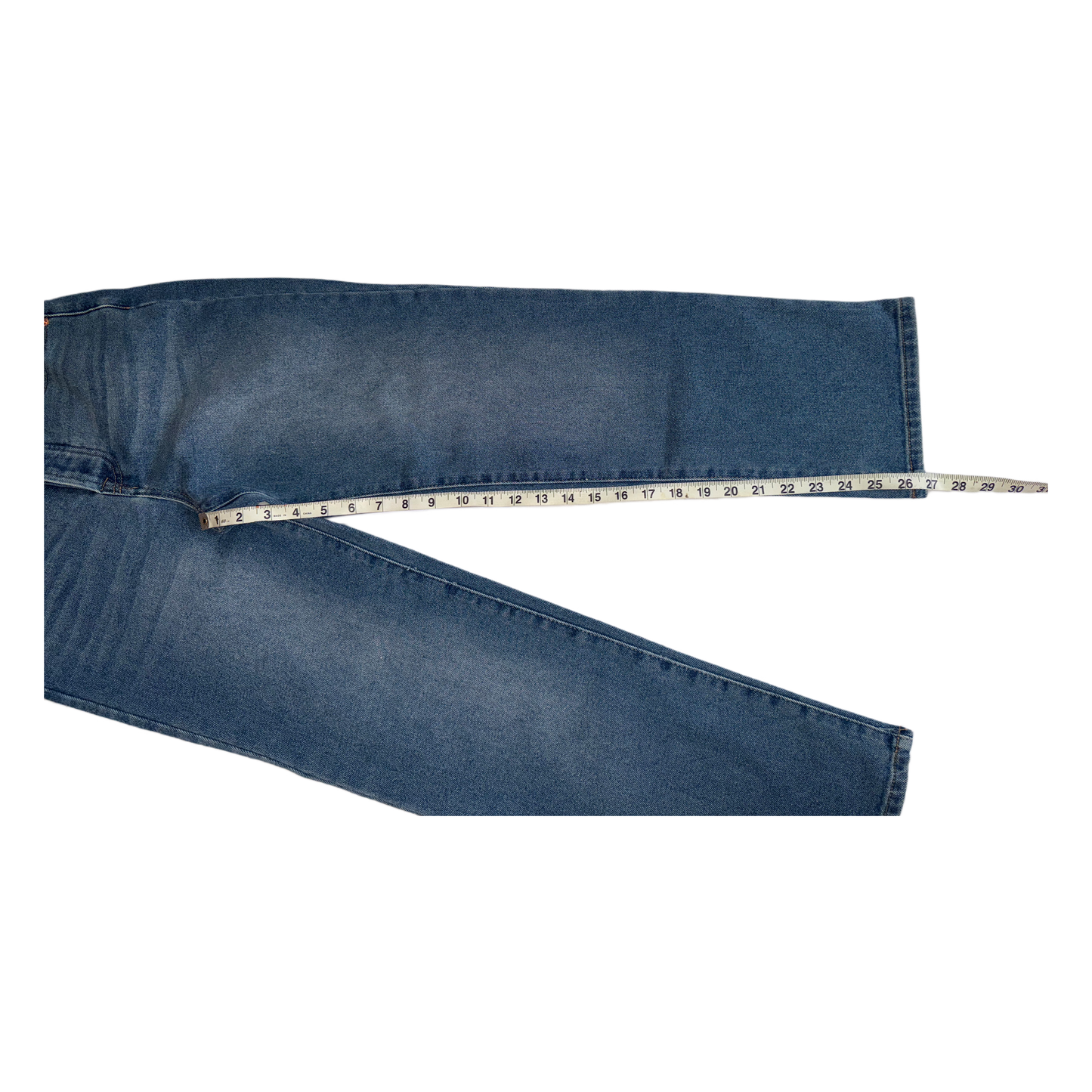 Boom Boom Jeans Los Angeles Light Wash Straight Leg Cropped Mom Jeans (Model SH22582z)