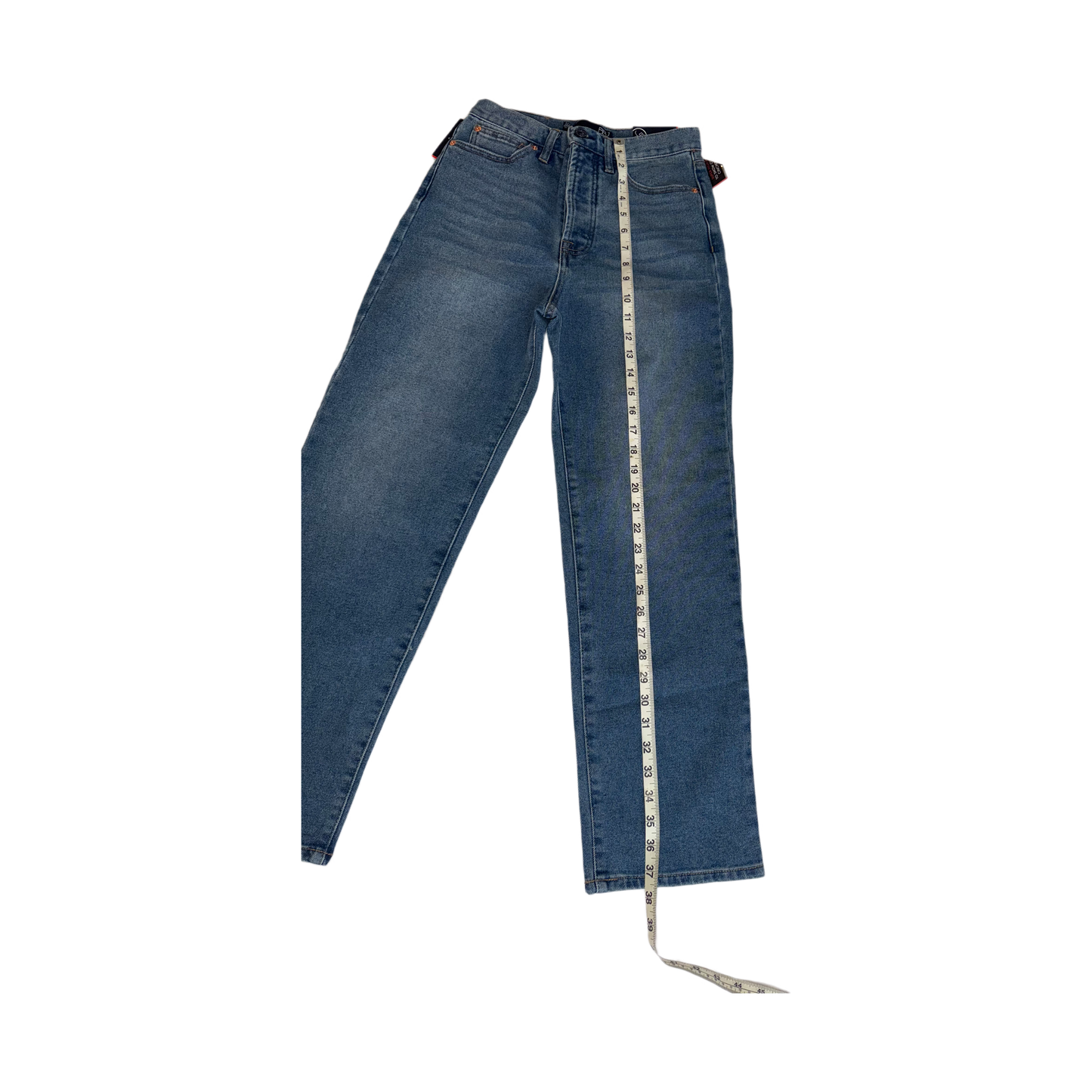 Boom Boom Jeans Los Angeles Light Wash Straight Leg Cropped Mom Jeans (Model SH22582z)