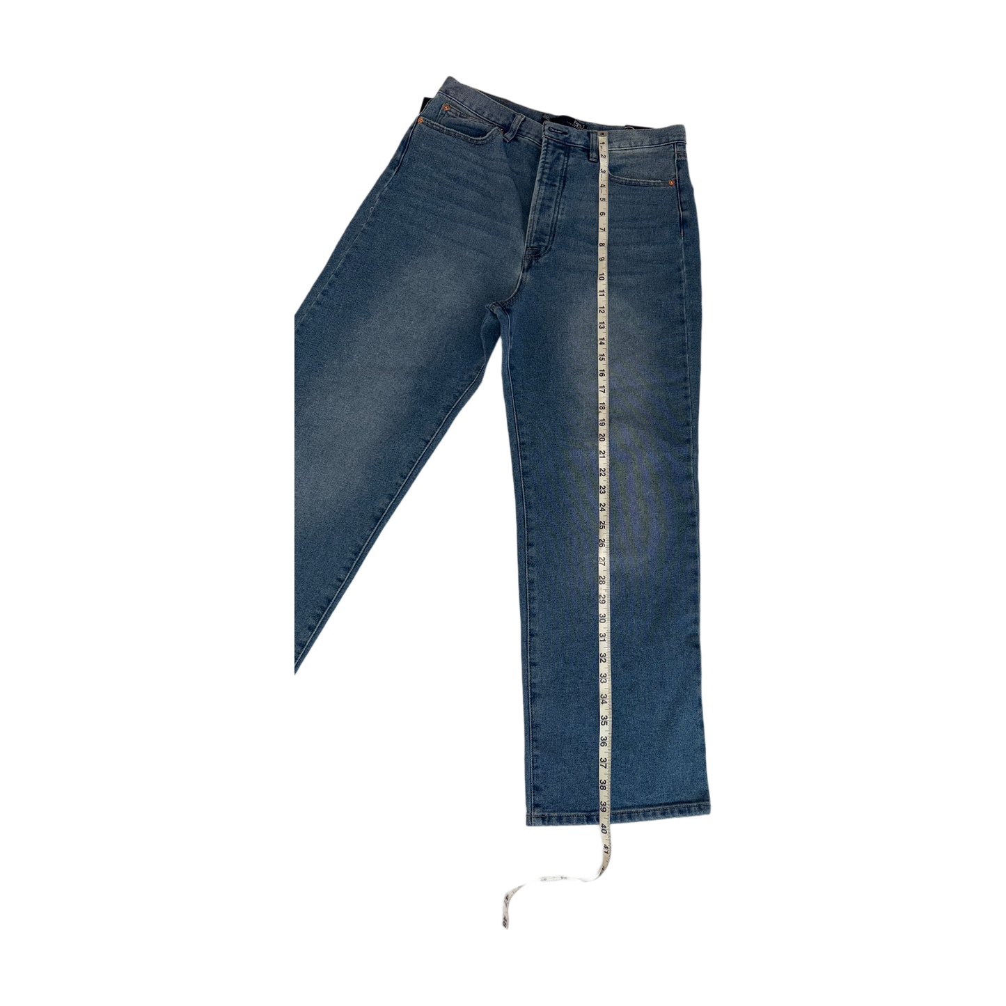 Boom Boom Jeans Los Angeles Light Wash Straight Leg Cropped Mom Jeans (Model SH22582z)