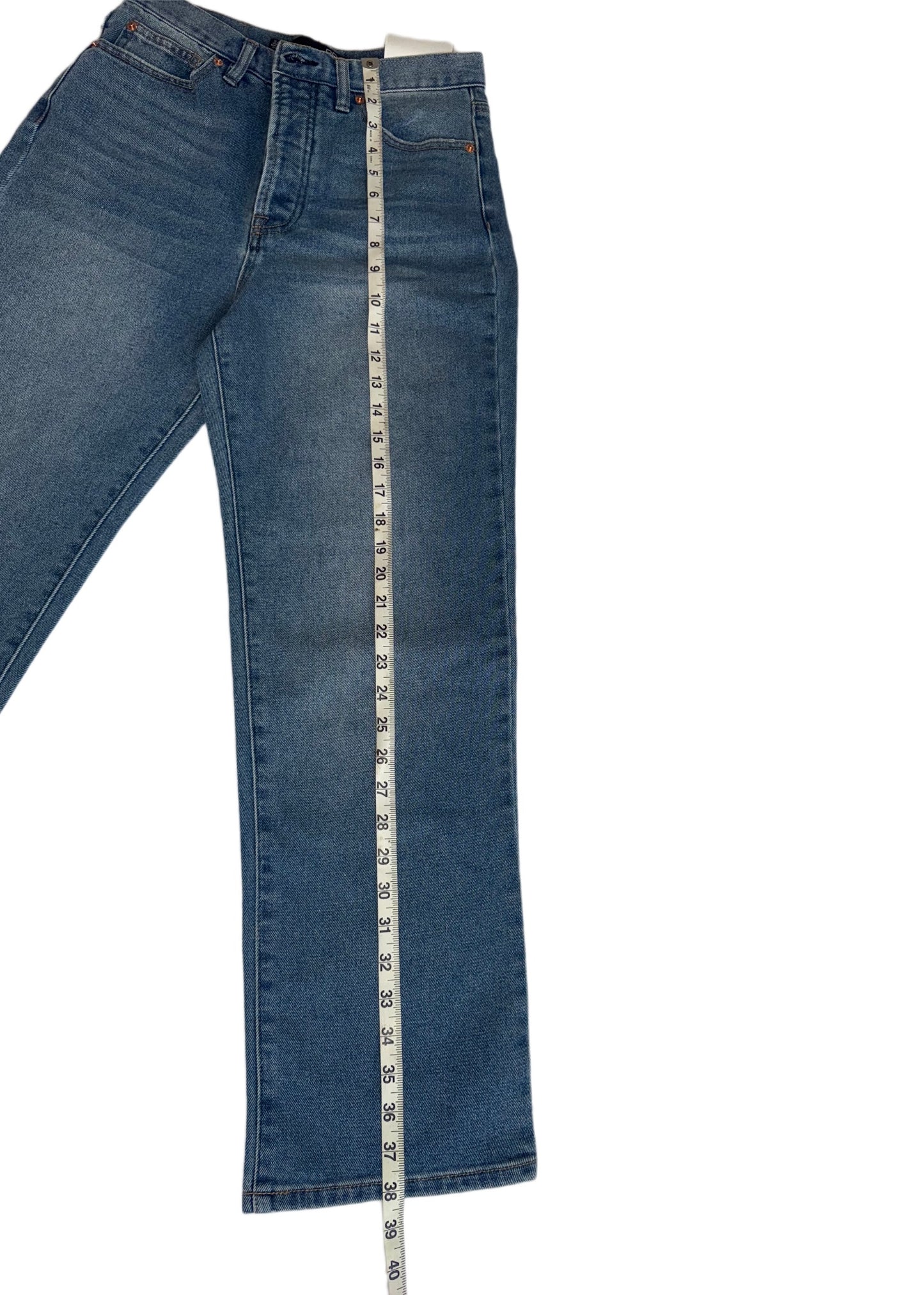 Boom Boom Jeans Los Angeles Light Wash Straight Leg Cropped Mom Jeans (Model SH22582z)