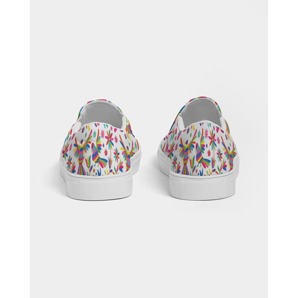 Otomi Women's Slip-On Canvas Shoes- Original Design - Descendencia Latina