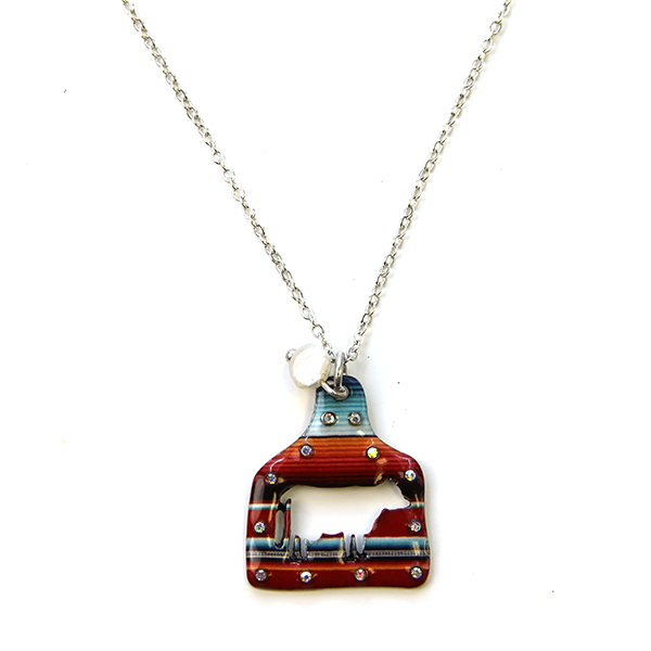 Cow Serape Necklace - Descendencia Latina