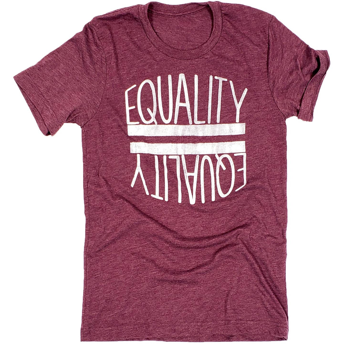 Heather Burgundy Equality Shirt - Descendencia Latina