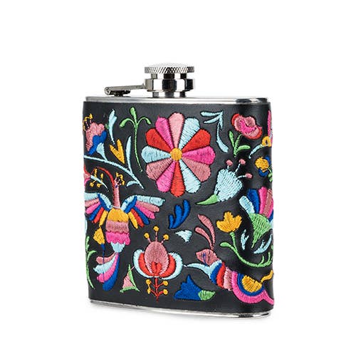Embroidered Colorful Flask - Descendencia Latina