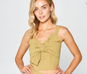 Green Knot Top